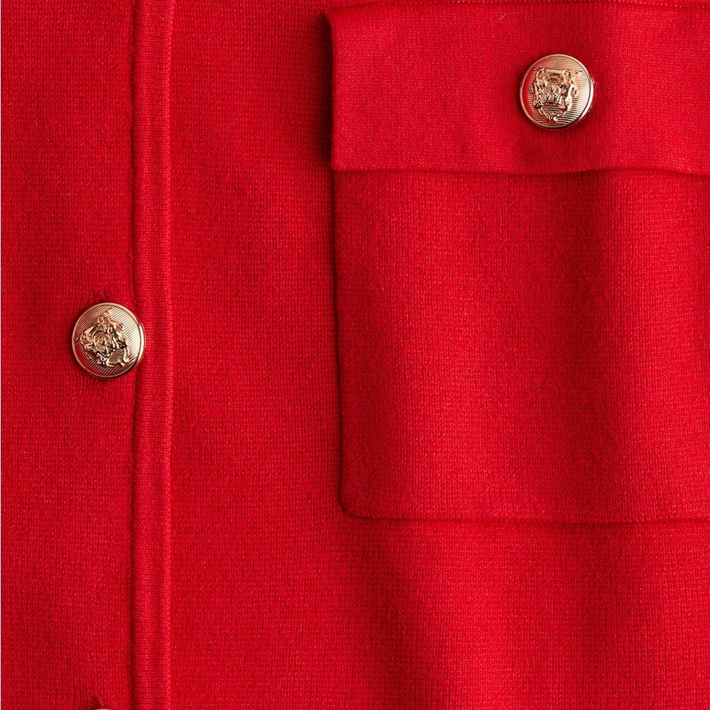 Elegant Red Women's Jacket - Picture 3 of 7